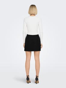 ONLY Mini nederdel med slit -Black - 15304133