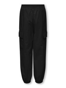 ONLY Cargo trousers with mid waist -Black - 15304165