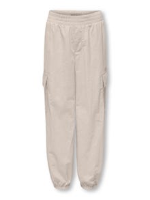 ONLY Loose Fit Mid waist Elasticated hems Track Pants -Pumice Stone - 15304165