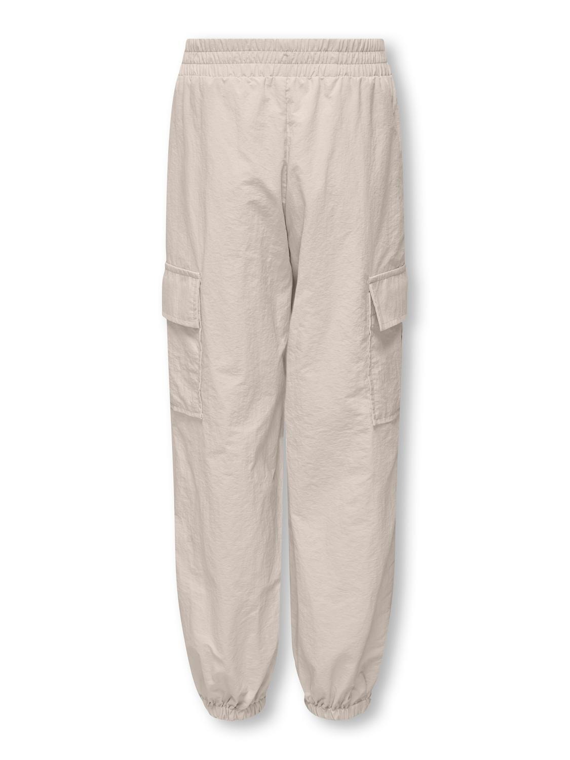 ONLY Cargo trousers with mid waist -Pumice Stone - 15304165