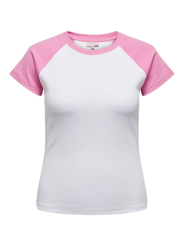 ONLY Regular Fit O-Neck Curve T-Shirt - 15304172