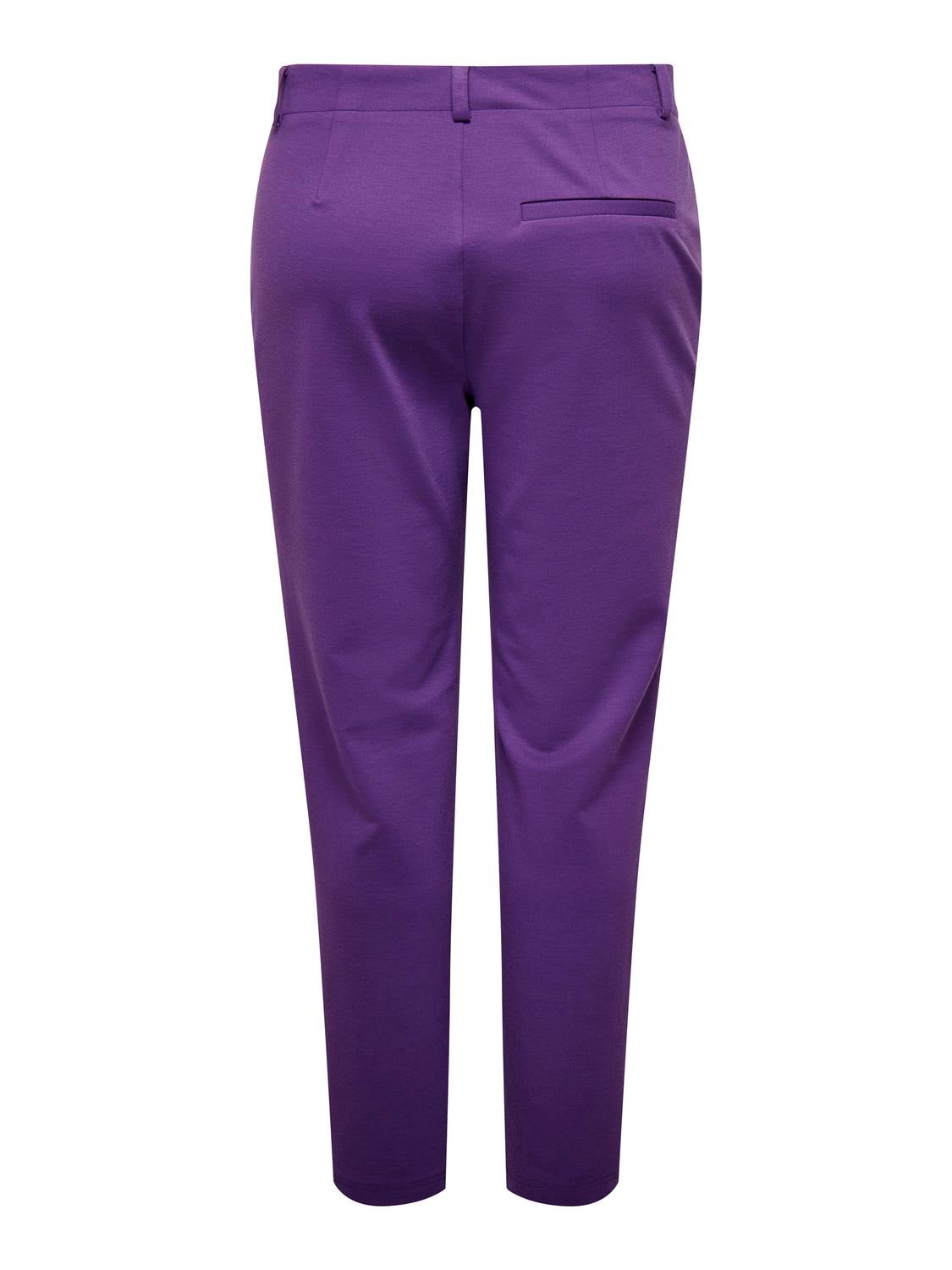 Deep purple trousers with piping effect – Bluzat