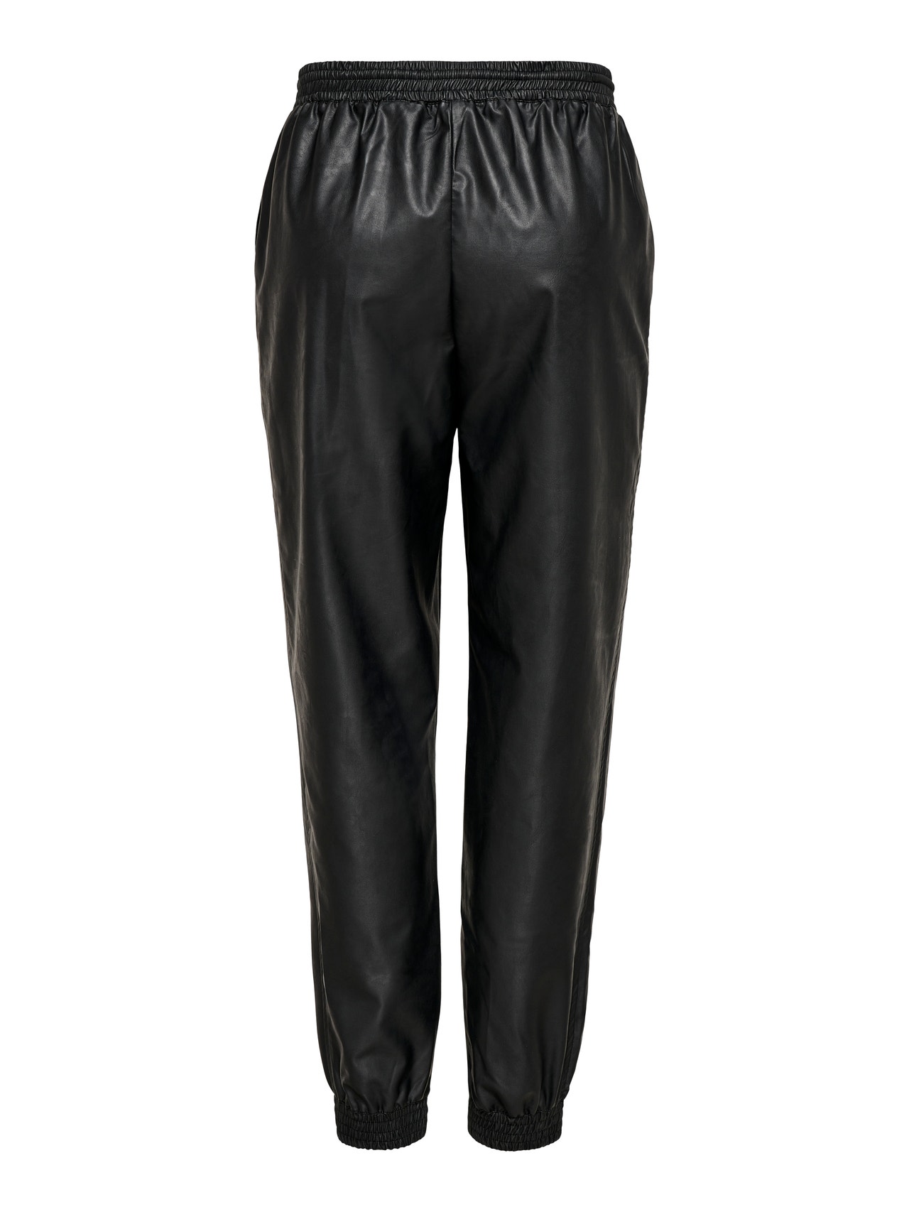 ONLY Pantalons Regular Fit Taille moyenne Élastique -Black - 15304253