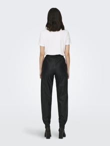 ONLY Regular Fit Mid waist Elasticated hems Trousers -Black - 15304253