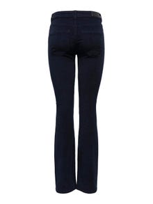 ONLY Flared Fit Mid waist Boot-cut Trousers -Night Sky - 15304256