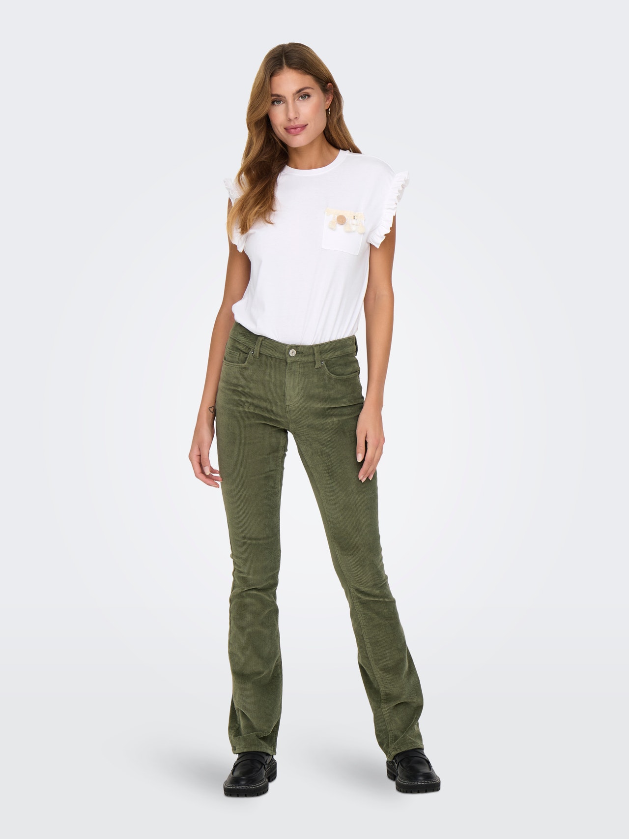 ONLY ONLMARY-GLOBAL Flared fit Housut -Kalamata - 15304256