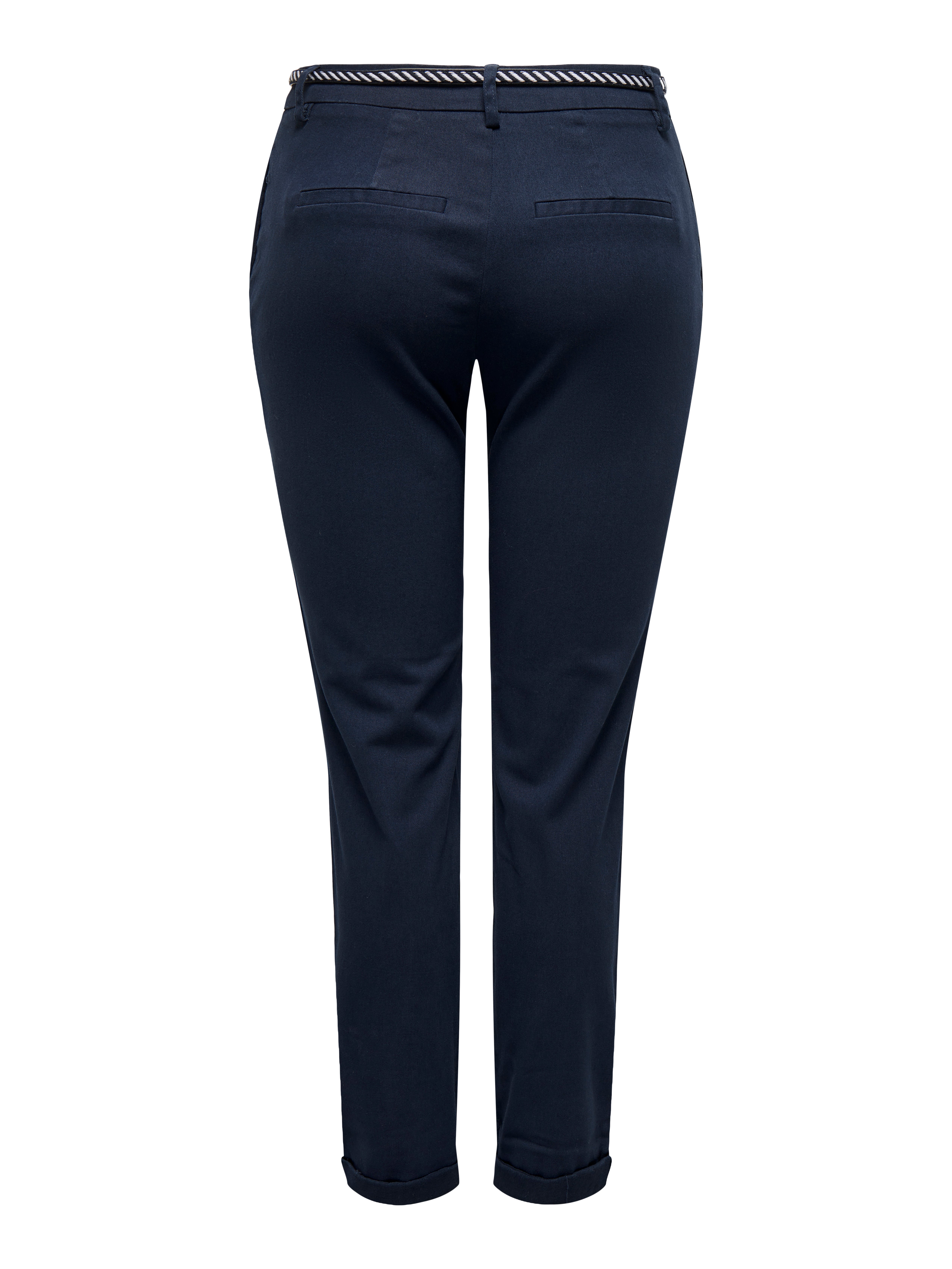 ONLBIANA-MAREE Mittlere Taille Slim Fit Chino Hose | Mittelblau  