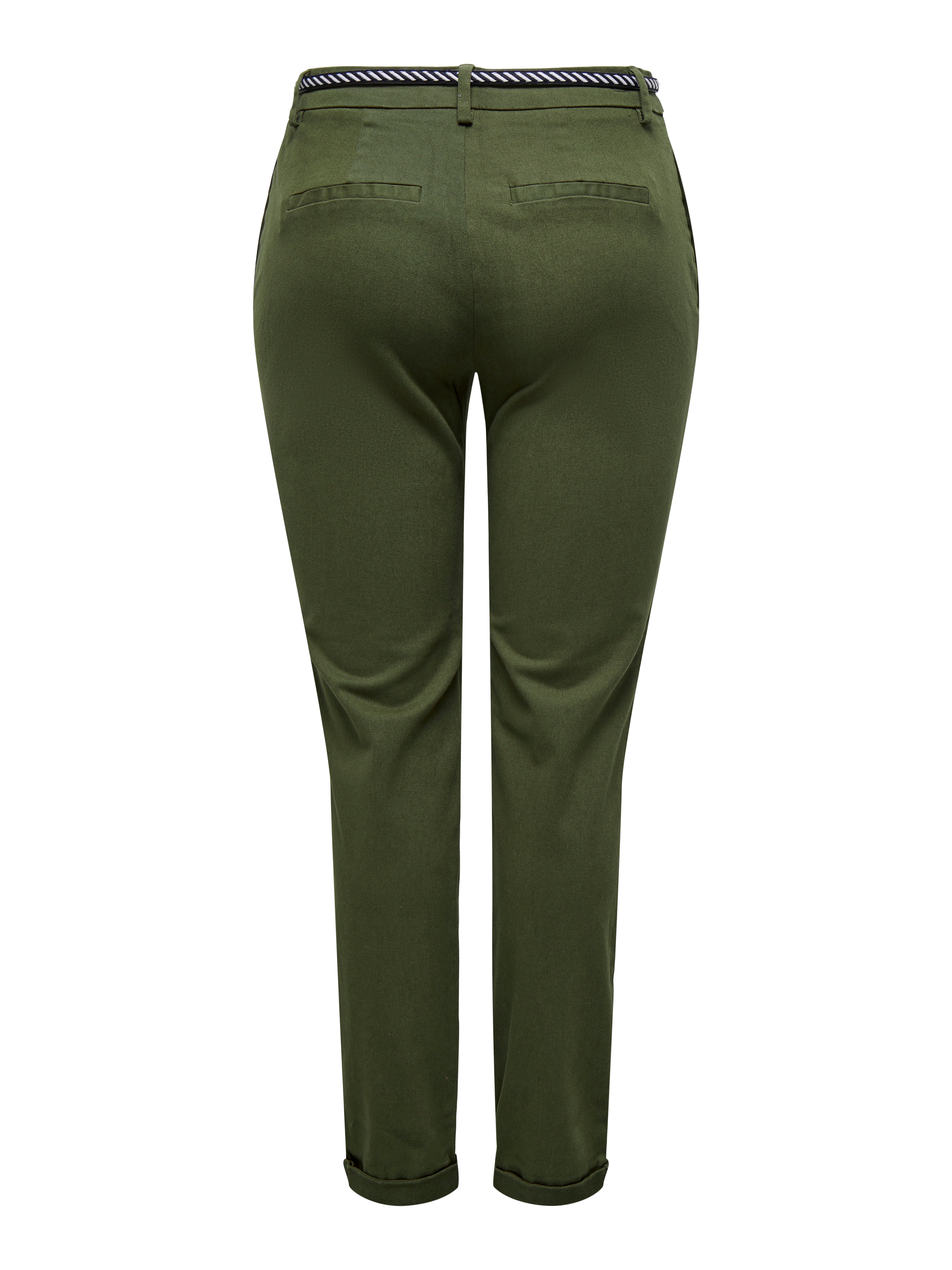 ONLBIANA-MAREE Mittlere Taille Slim Fit Chino Hose | Dunkelgrün  
