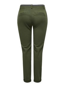 ONLY Slim Fit Mid waist Chinos -Olive Night - 15304257
