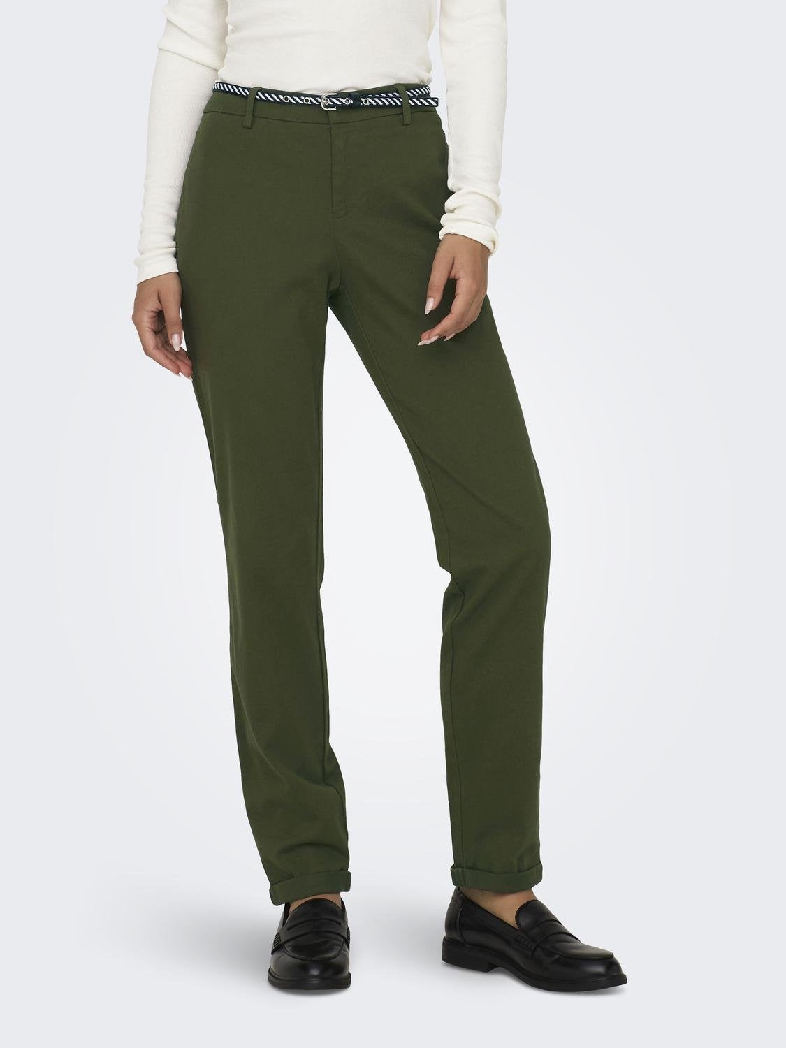 Dark green sales chinos womens