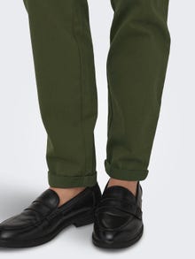 ONLY Chinos Slim Fit Taille moyenne -Olive Night - 15304257