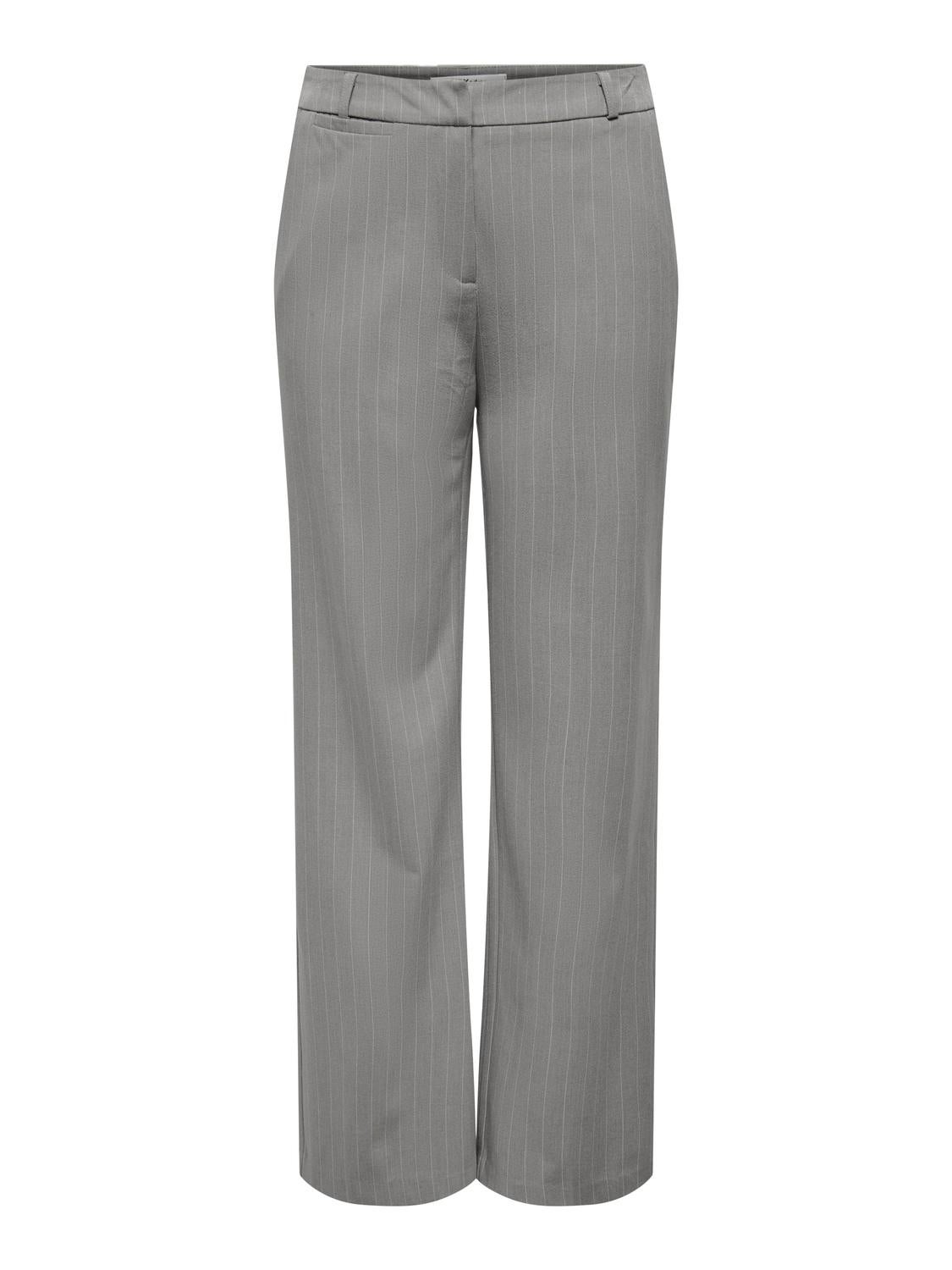 Striped classic pants | Medium Grey | ONLY®