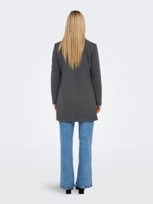 ONLY Coat with high collar -Medium Grey Melange - 15304271
