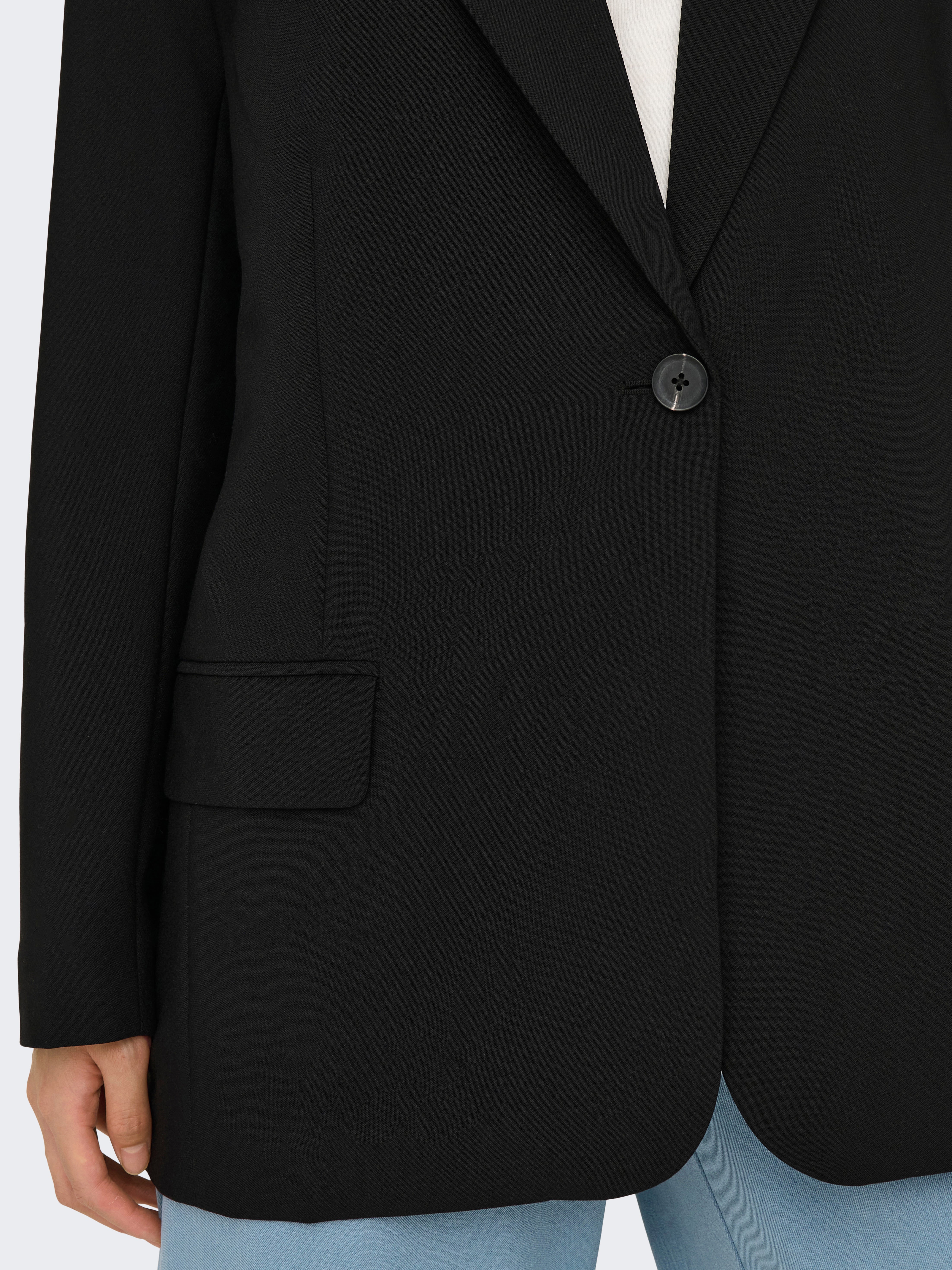 Blazer Femme Élégant Manches Longues - Veste Costume Slim Fit Couleur Unie - Tailleur Ouvert