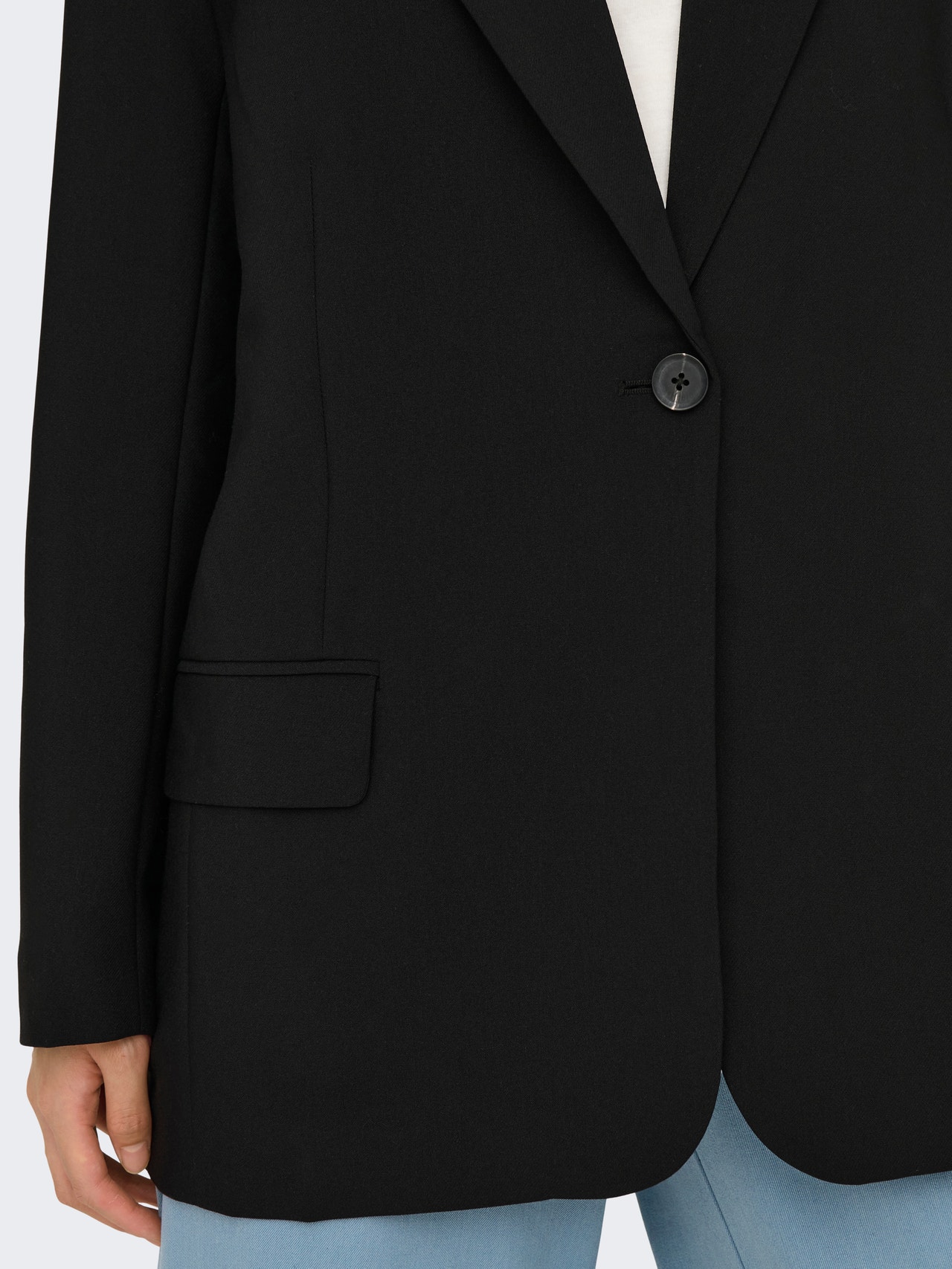 Blazer Femme Élégant Manches Longues - Veste Costume Slim Fit Couleur Unie - Tailleur Ouvert