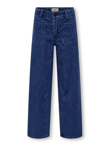 ONLY kogsylvie wide leg front pocket dnm -Medium Blue Denim - 15304316