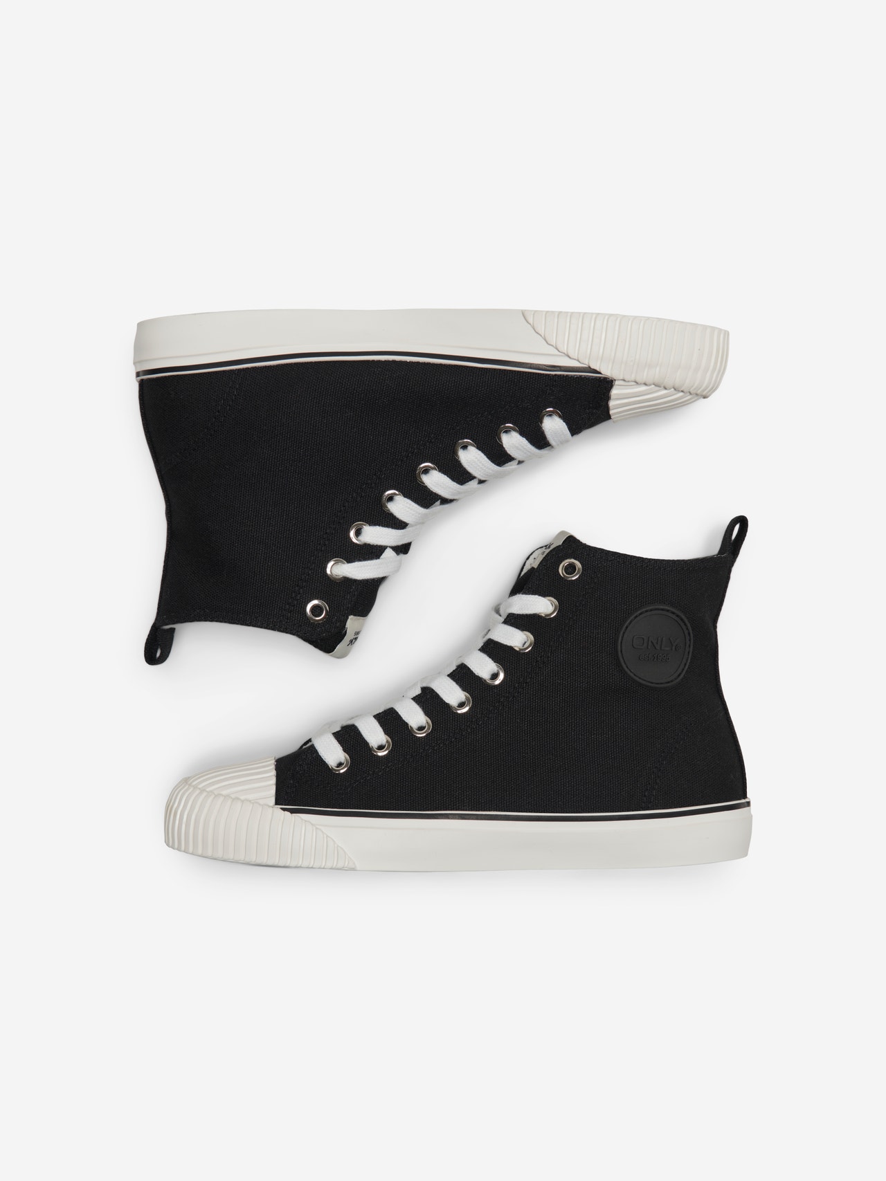 ONLY Mandelformet tå Sneakers -Black - 15304530