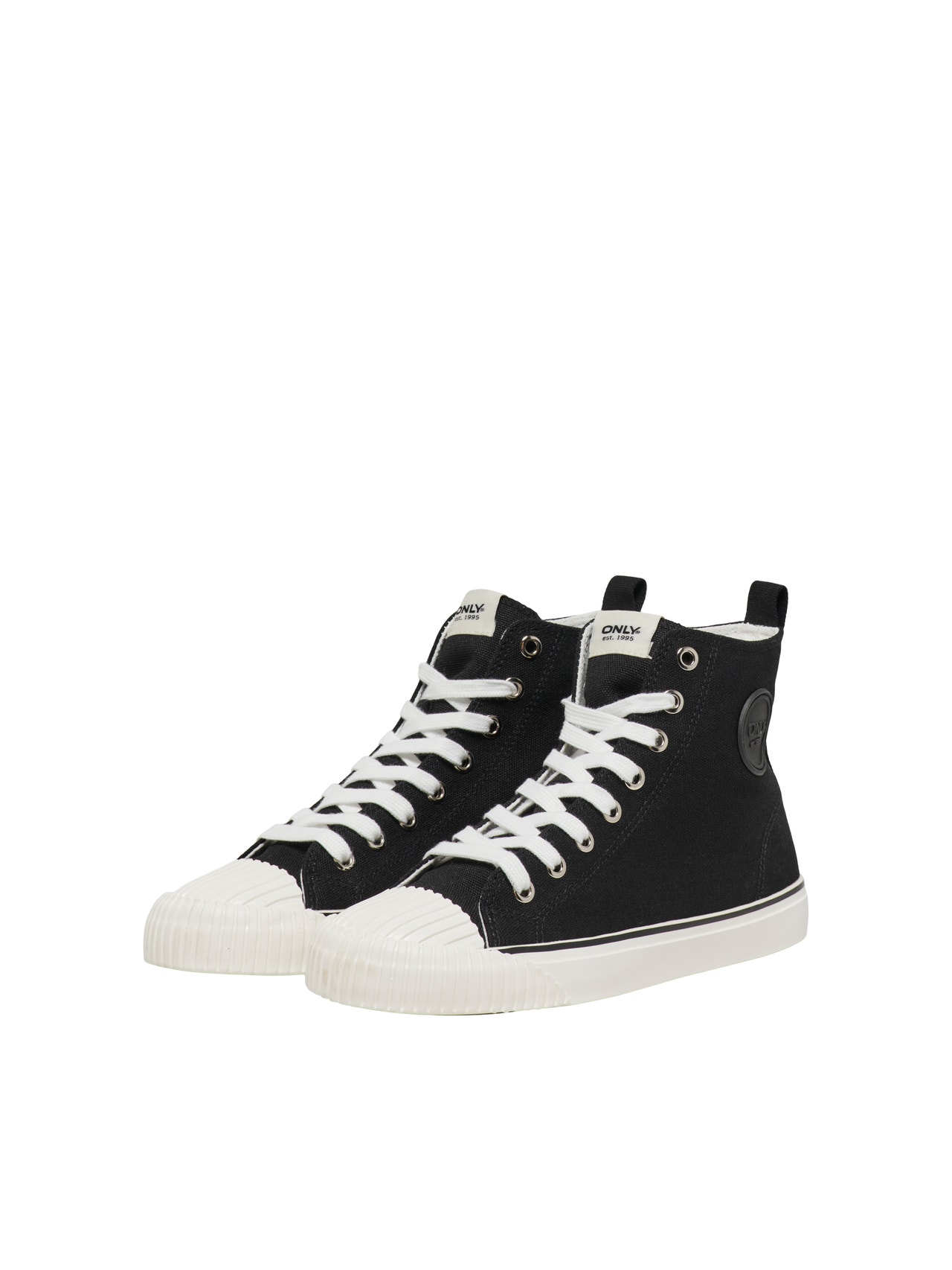 ONLY Mandelformet tå Sneakers -Black - 15304530