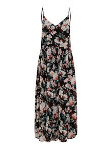 ONLY Maxi dress with v-neck and straps -Black - 15304531