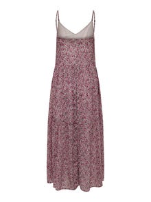 ONLY Maxi dress with v-neck and straps -Festival Fuchsia - 15304531