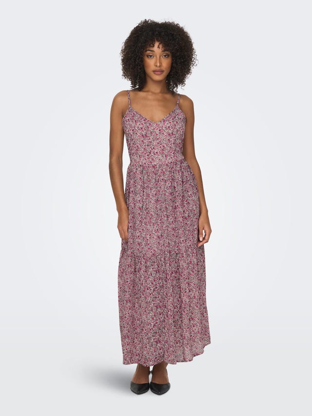 ONLY Maxi dress with v-neck and straps - 15304531