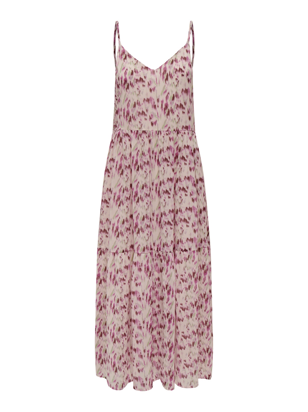 ONLY Loose Fit V-Neck Long dress -Mulberry - 15304531