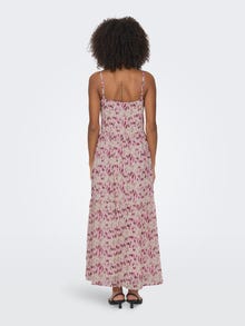 ONLY Maxi dress with v-neck and straps -Mulberry - 15304531