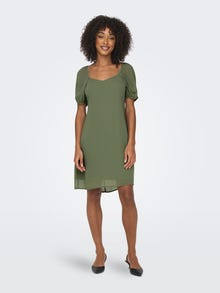 ONLY Loose Fit Square neck Short dress -Sea Spray - 15304533