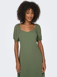 ONLY Loose Fit Square neck Short dress -Sea Spray - 15304533