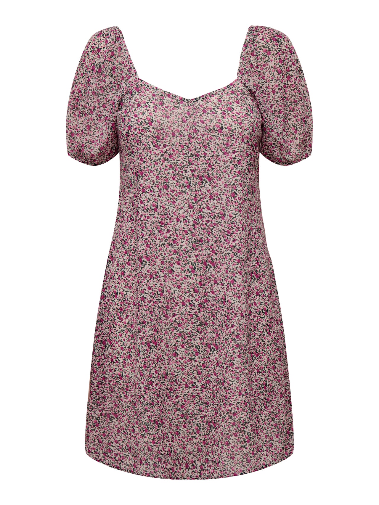 ONLY Robe courte Loose Fit Col carré -Festival Fuchsia - 15304533