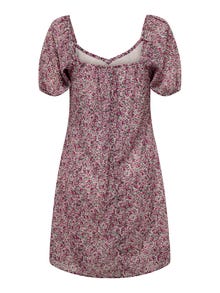 ONLY Robe courte Loose Fit Col carré -Festival Fuchsia - 15304533