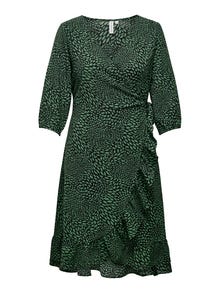 ONLY Regular Fit V-hals Lang kjole -Dark Ivy - 15304534