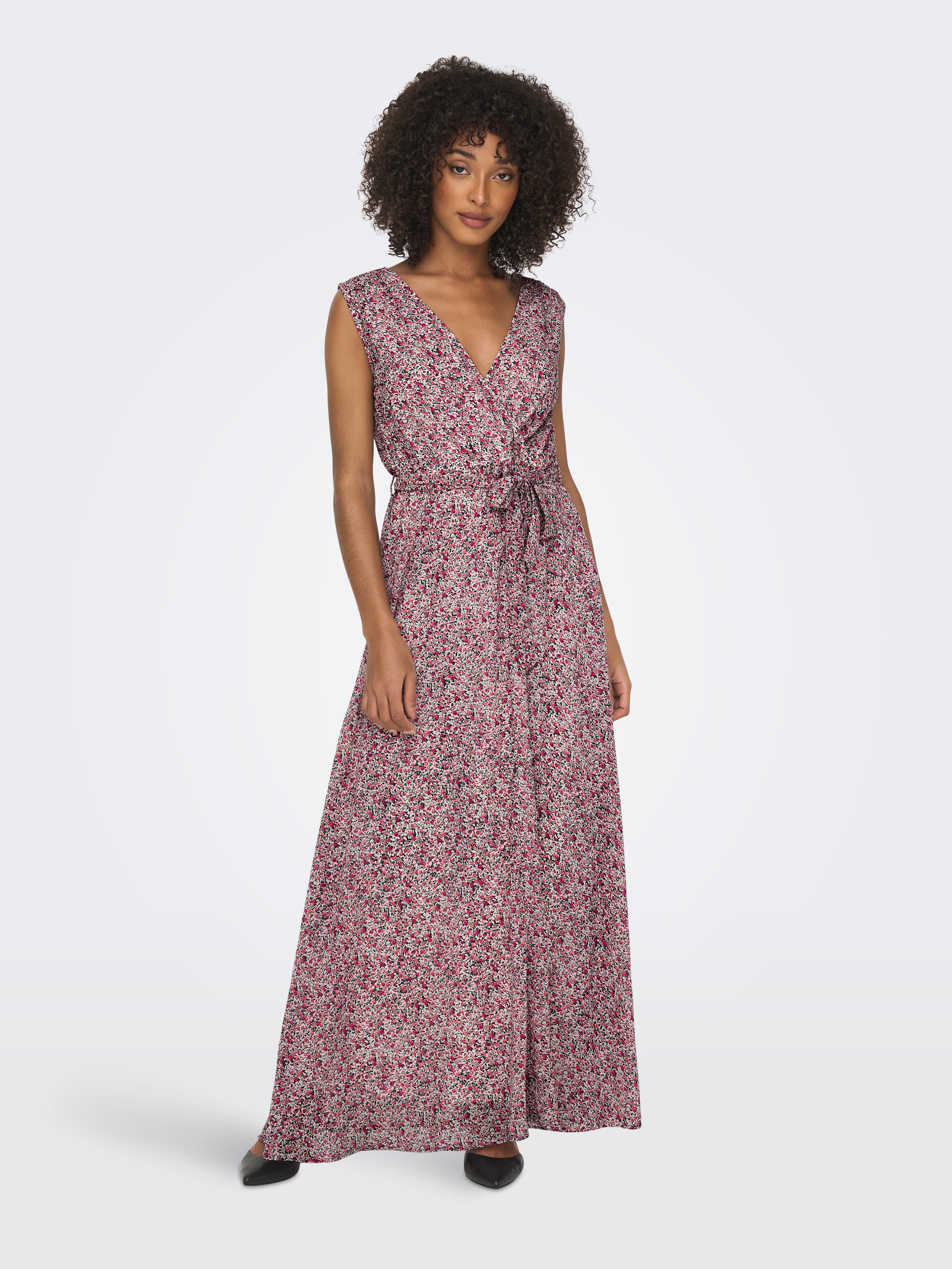 V neck 2024 maxi dress pattern