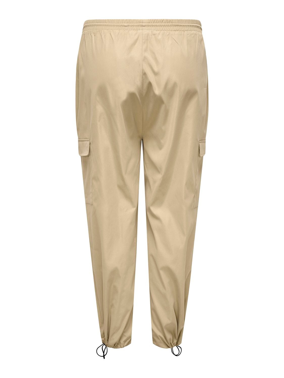 ONLY Pantalones cargo Corte regular Cintura media Detalle elástico Puños elásticos -Incense - 15304573