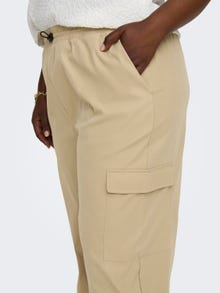 ONLY Pantalones cargo Corte regular Cintura media Detalle elástico Puños elásticos -Incense - 15304573