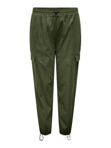 ONLY Curvy cargo pants -Rifle Green - 15304573