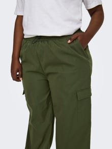 ONLY Curvy cargo pants -Rifle Green - 15304573