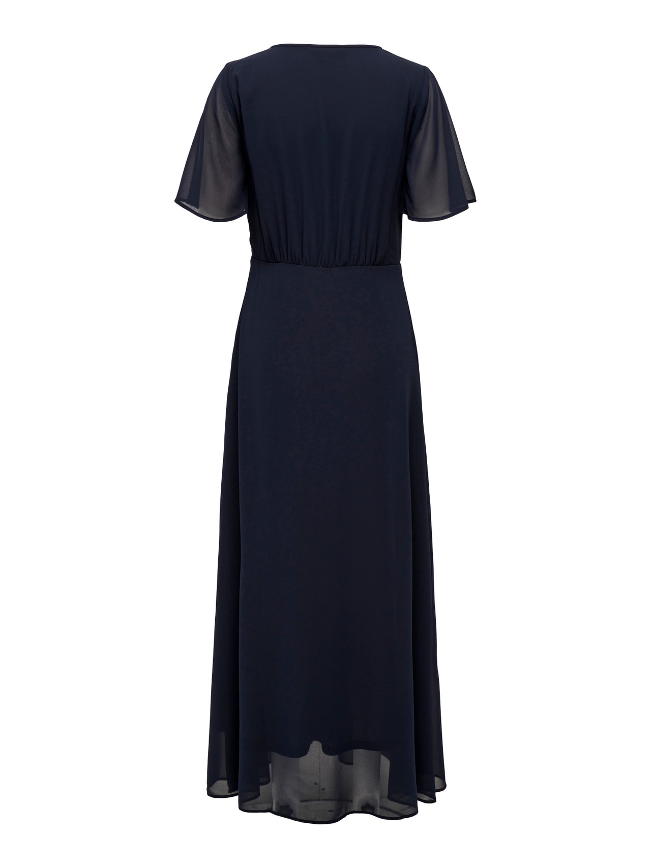 ONLY V-Neck Short Sleeves Maxi Dress -Night Sky - 15304574