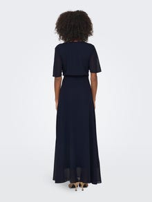 ONLY Relaxed Fit V-Neck Midi dress -Night Sky - 15304574