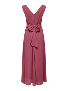 ONLY V-Neck Maxi Dress -Rose Wine - 15304577