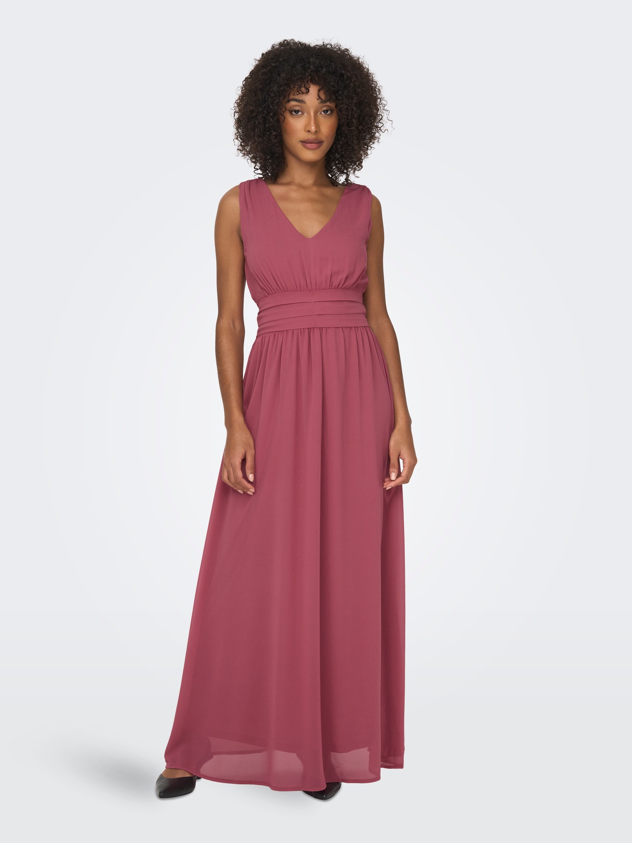 ONLY Robe midi Relaxed Fit Dos nu -Rose Wine - 15304577