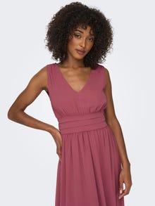 ONLY Relaxed Fit Halterneck Midikjole -Rose Wine - 15304577