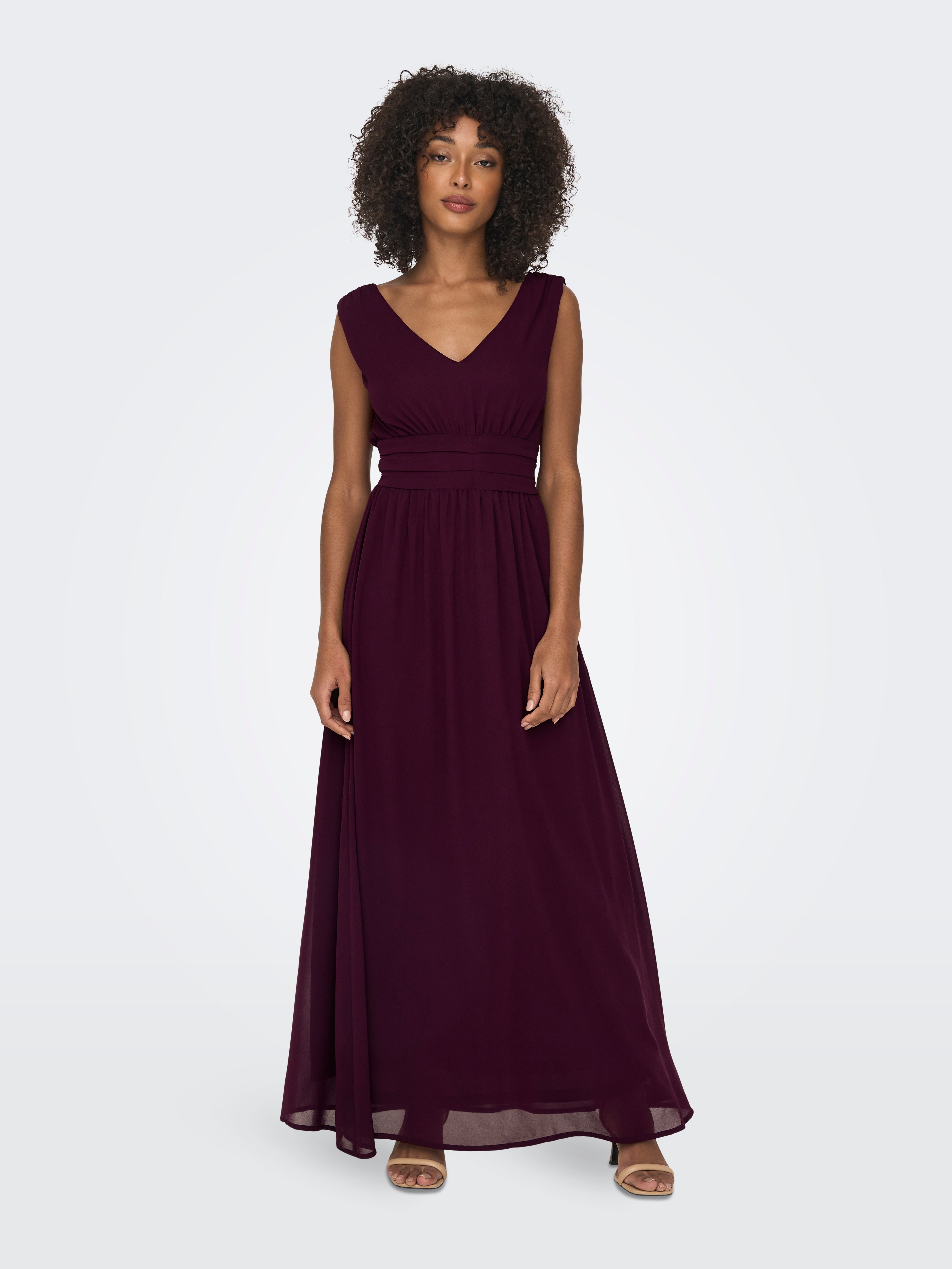 Dark mauve best sale maxi dress