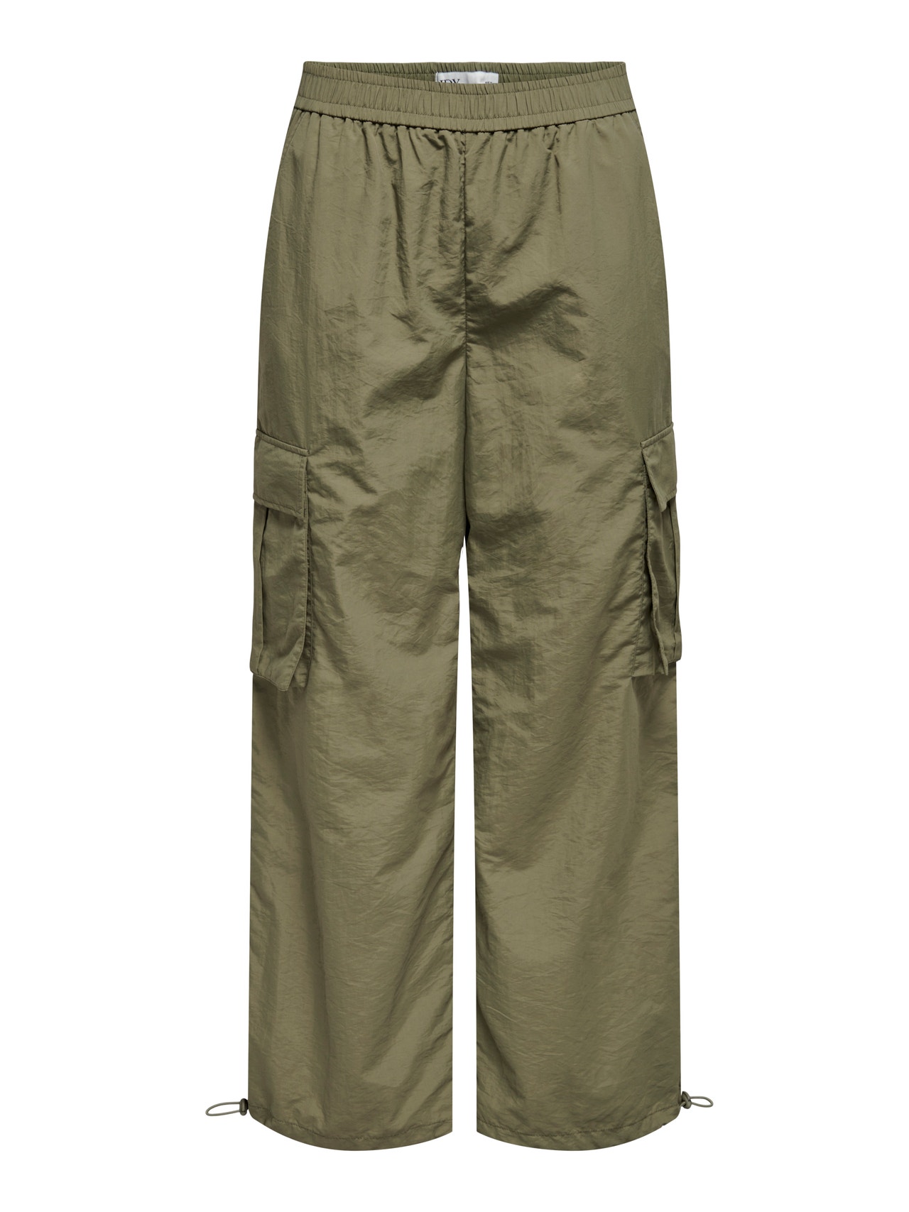 ONLY Pantalones Corte wide leg Cintura media Detalle elástico -Kalamata - 15304585
