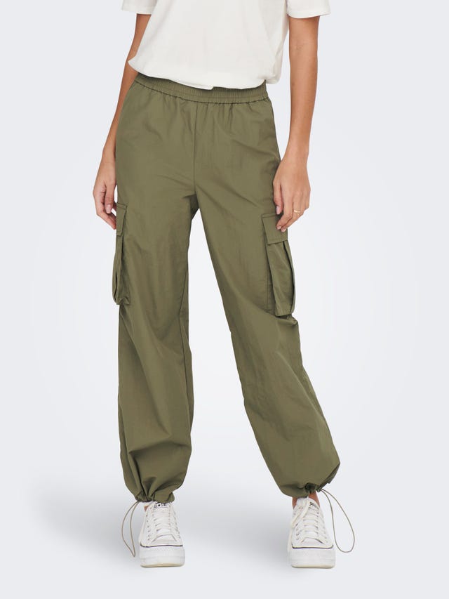 ONLY Cargo trousers with mid waist - 15304585