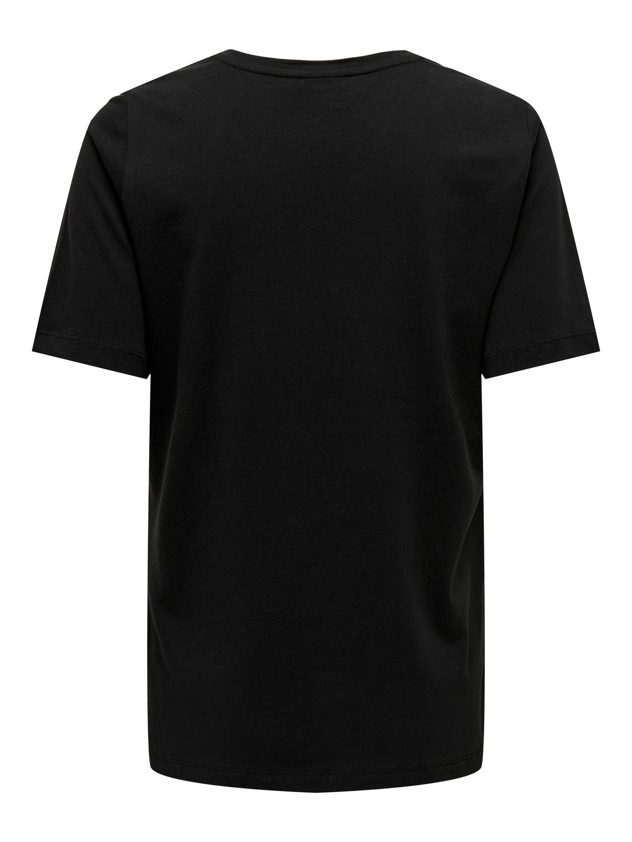 ONLY Regular Fit Round Neck T-Shirt -Black - 15304587