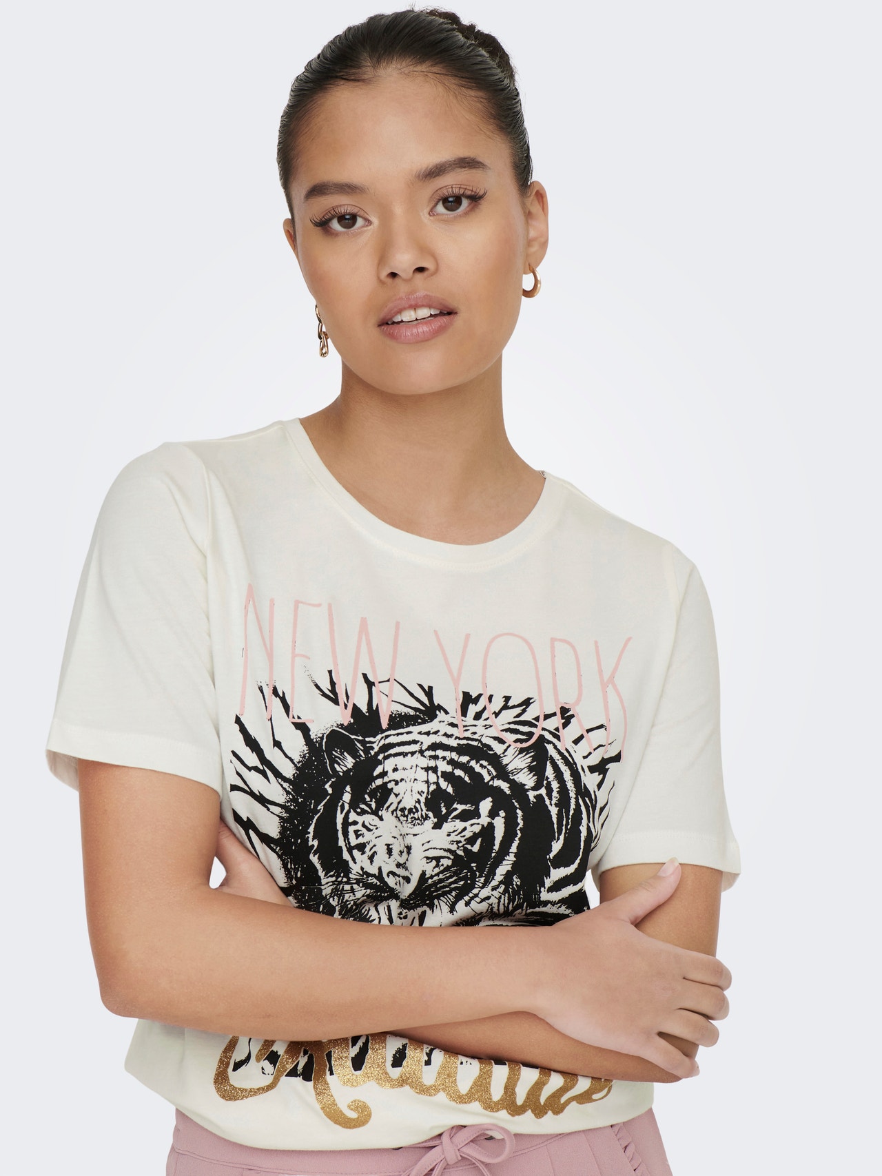 ONLY JDYATTITUDE T-shirt -Cloud Dancer - 15304588