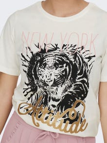 ONLY JDYATTITUDE T-shirt -Cloud Dancer - 15304588