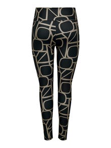 ONLY Mršavo pristajanje Visoki struk Tajice -Black - 15304594