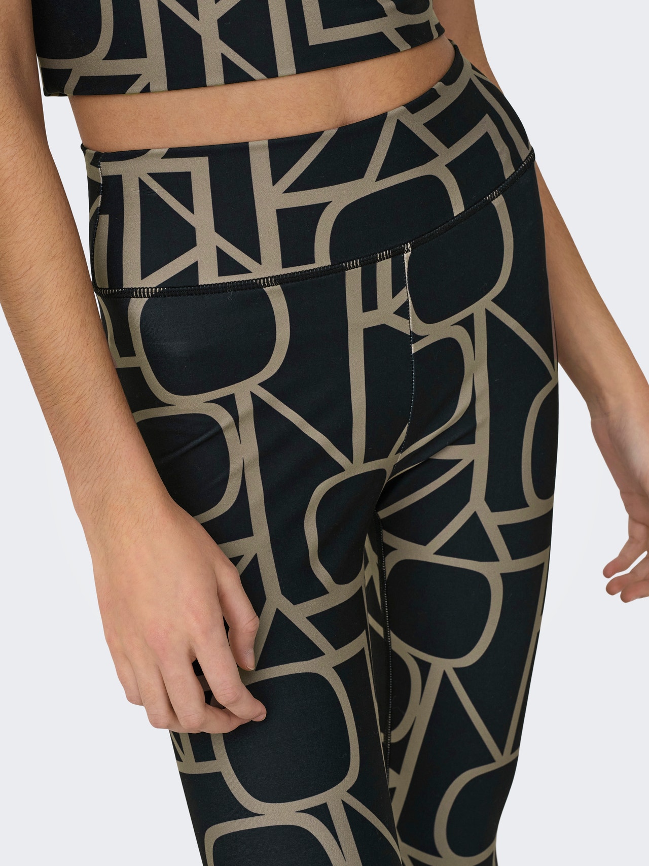 ONLY Mršavo pristajanje Visoki struk Tajice -Black - 15304594